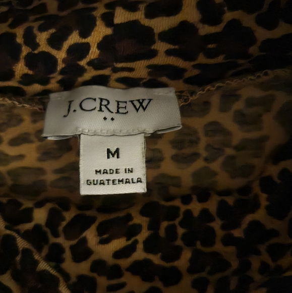 J. Crew Leopard printed Turtleneck - Picture 2 of 2